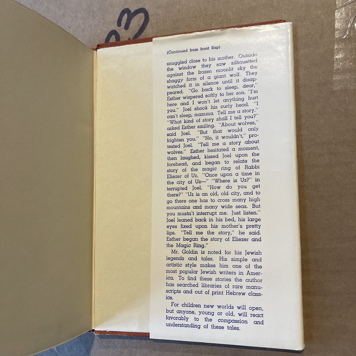 The Magic Ring and other Medieval Jewish Tales (Hyman E. Goldin 1946) (ID:54896)