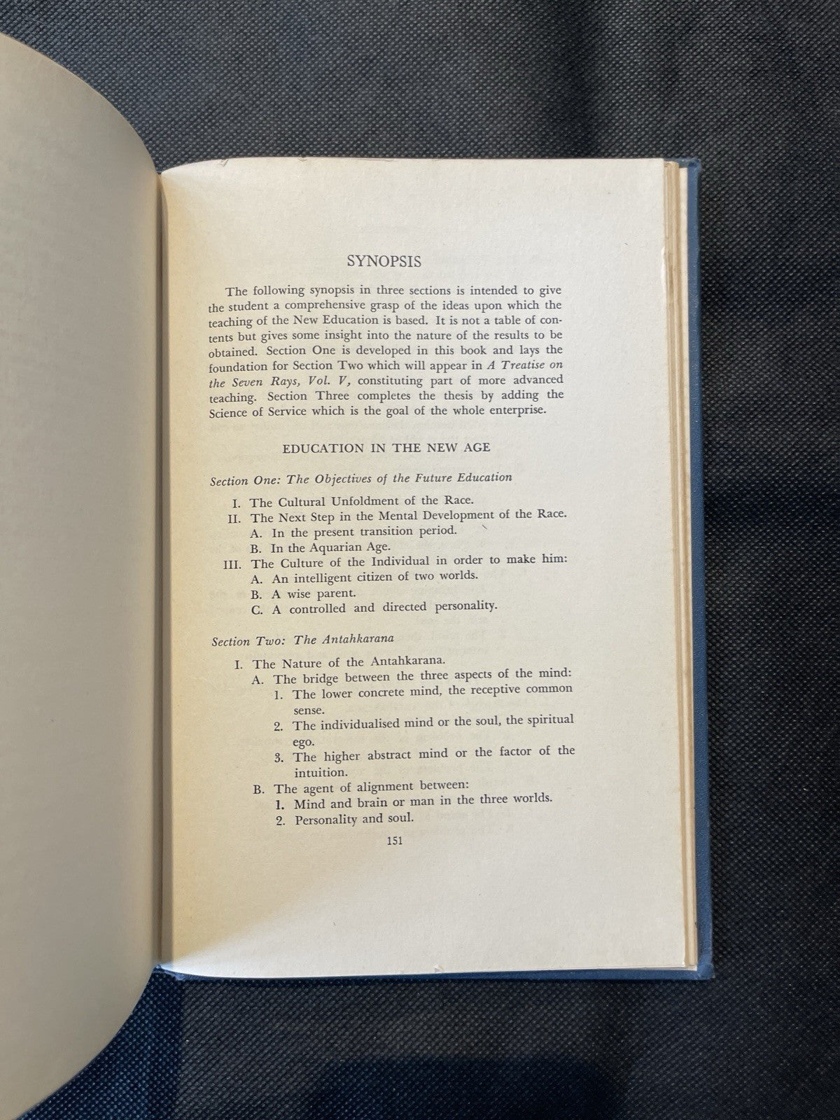 1954 Education In The New Age By Alice Bailey, Lucis Publishing, First Edition