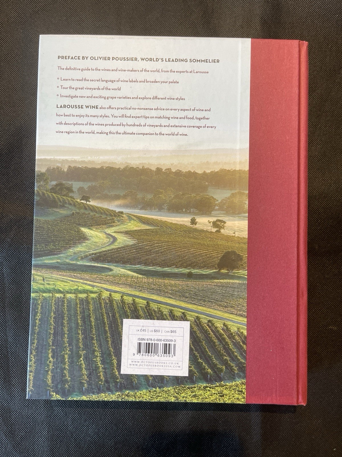 Hamlyn Larousse Wine Hardcover Illustrated by Olivier Poussier 2017