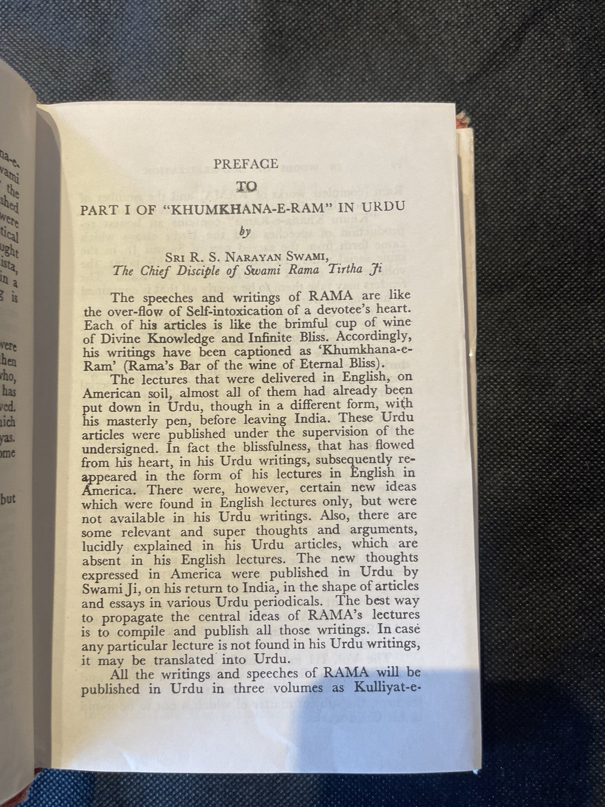 In Woods of God Realization Vol V by Swami Rama Tirtha 3rd Ed 1995 HC DJ