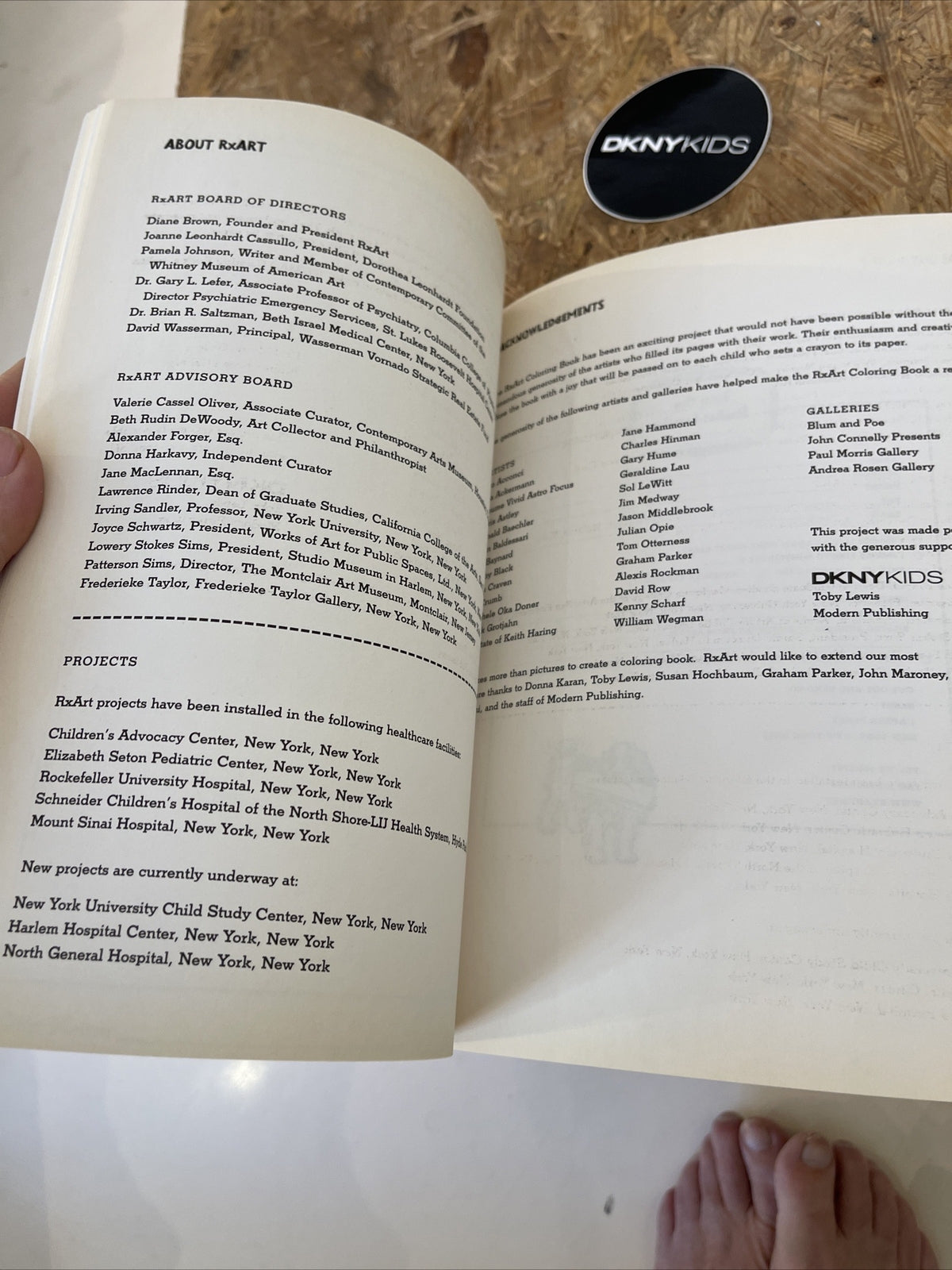 RX Art Coloring Book RARE ‘07 R.Crumb, Scharf, Opie, LeWitt, Gary Hume & More