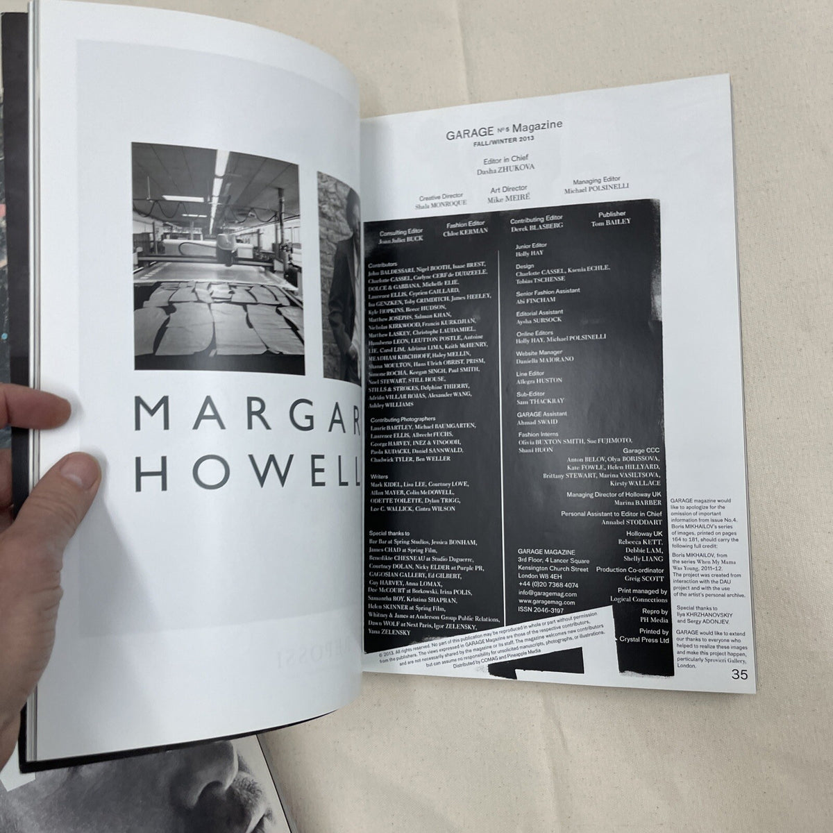 GARAGE Magazine Issue 5 —INEZ & VINOODH, ADRIANA LIMA