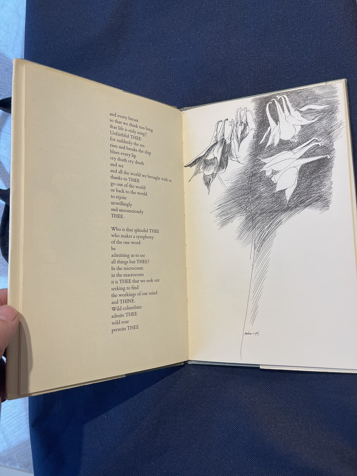 Conrad AIKEN / Thee A Poem First Edition 1967 With Drawings By Leonard Baskin