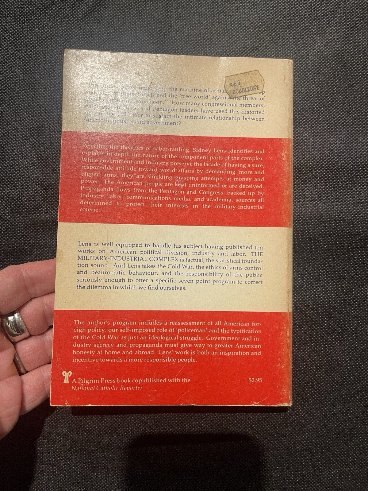 The Military-Industrial Complex, Sidney Lens, 1970 Pilgrim Press PB 2nd Prt