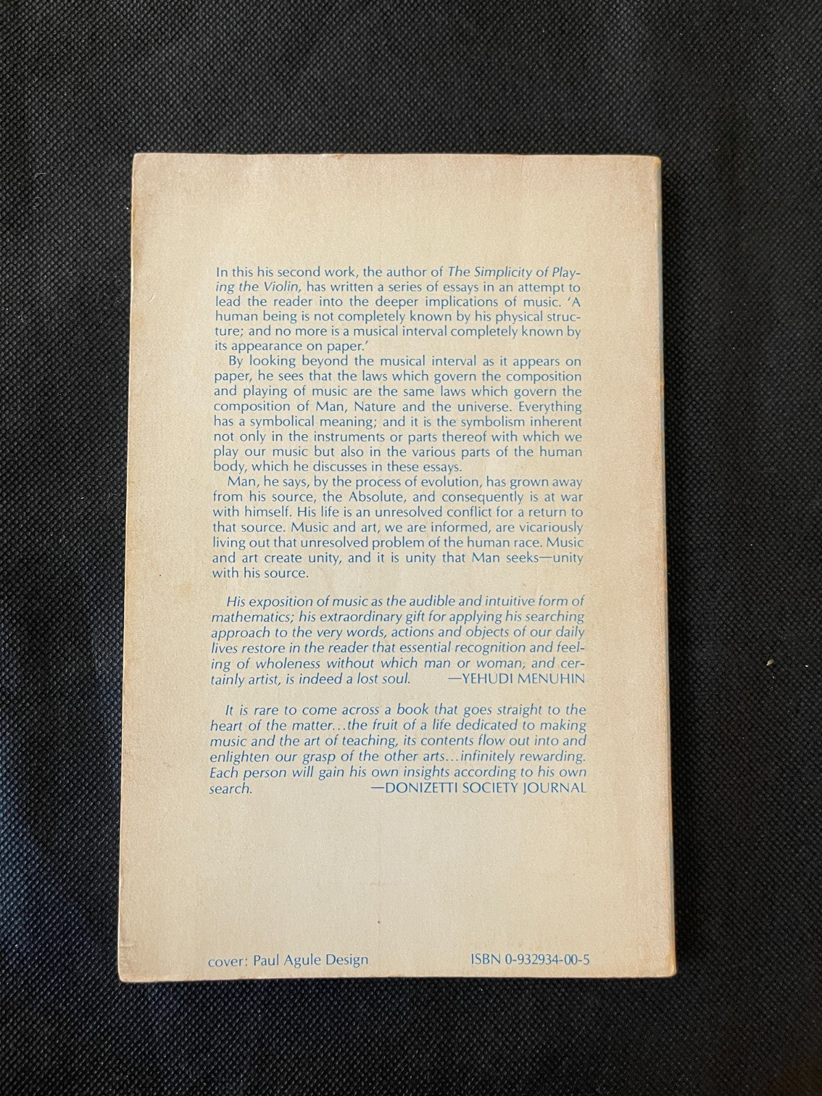 The Hidden Face of Music Herbert Whone Rare First Garden Studio Edition 1978.