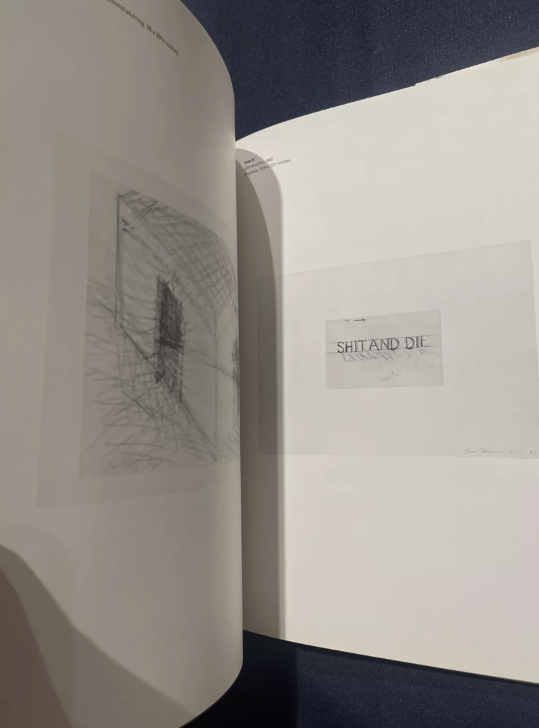 Bruce Nauman / Prints 1970-89 First Edition 1989 Limited Ed. 3500 RARE New copy