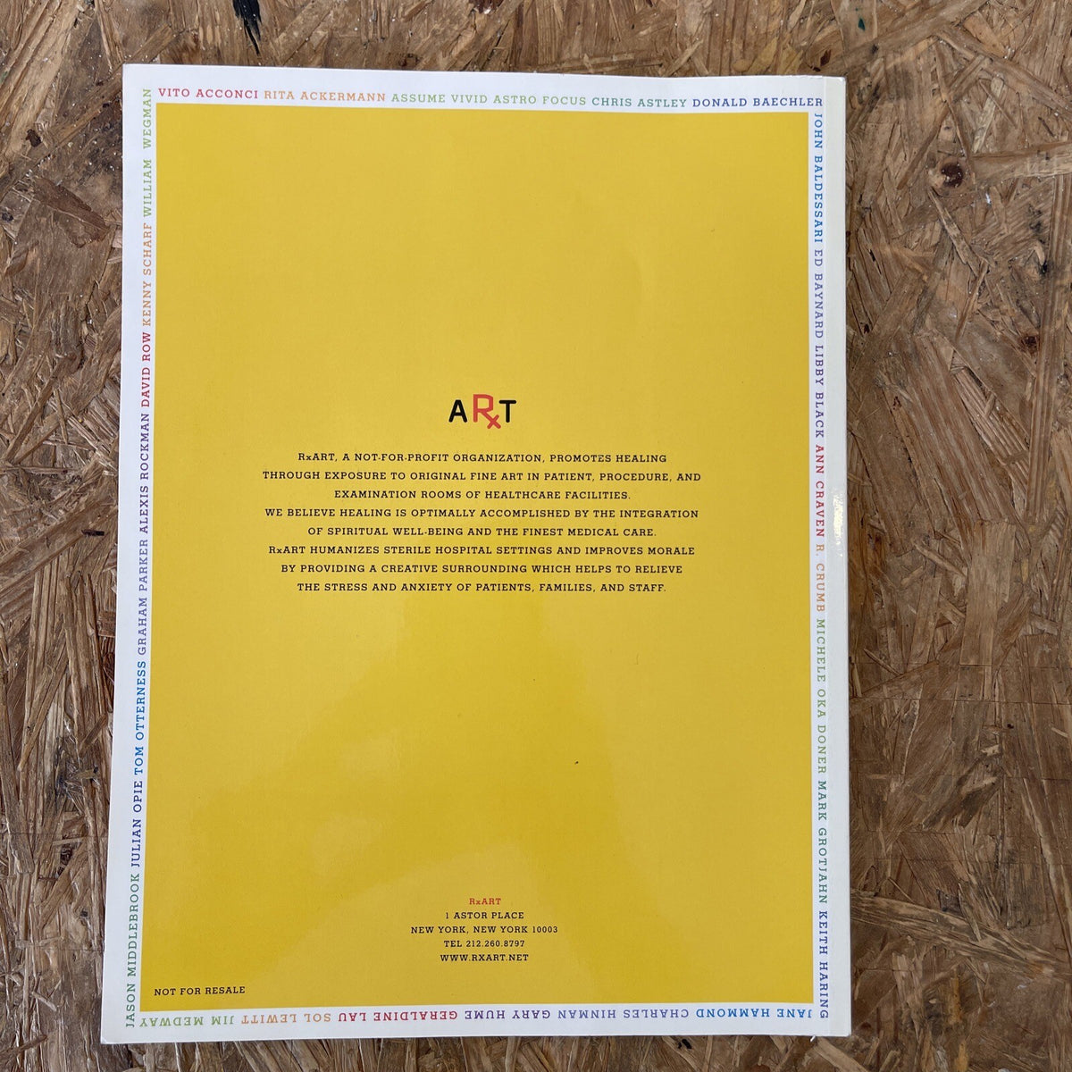 RX Art Coloring Book RARE ‘07 R.Crumb, Scharf, Opie, LeWitt, Gary Hume & More