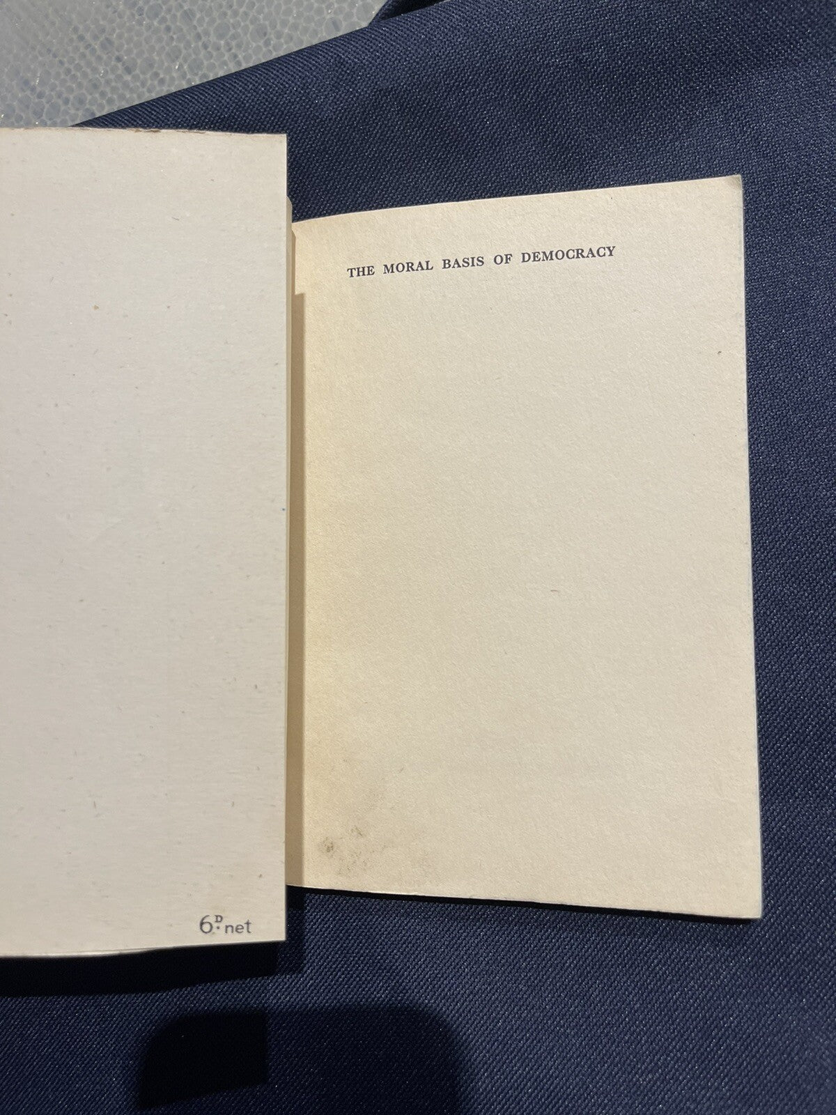 The Moral Basis Of Democracy By Eleanor Roosevelt 1st Edition 1941