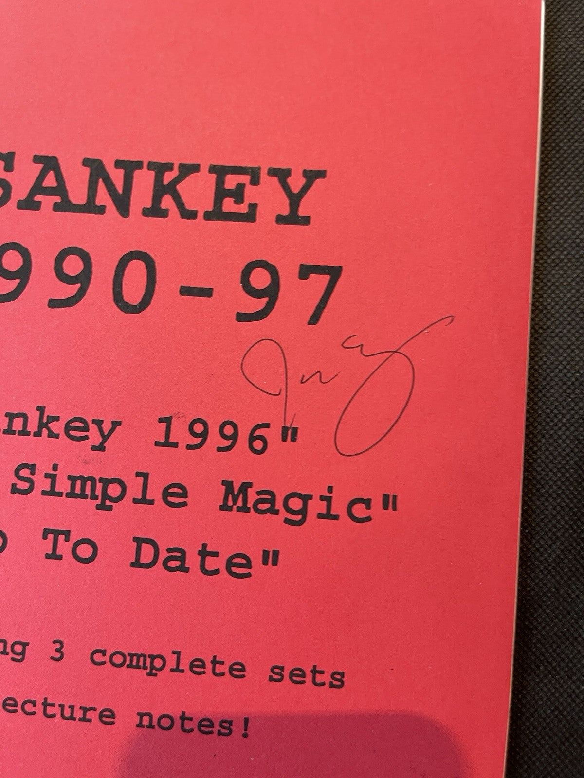 Kaufman, Richard. Sankey Panky. Kaufman & Company, 1st.ed And 2 Signed Booklets