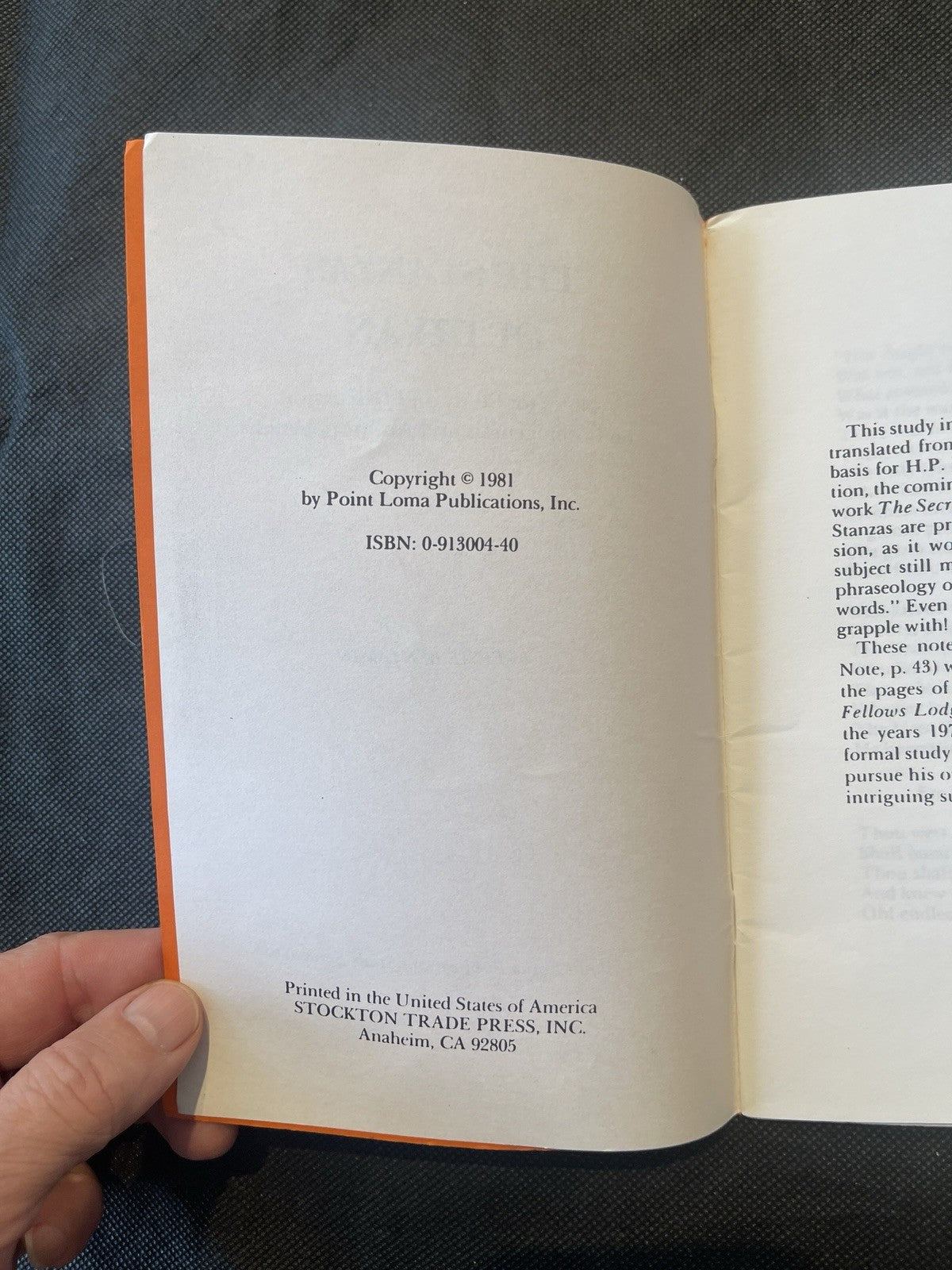 The Stanzas of Dzyan Cosmogenesis Anthropogenesis 1981 Elsie Benjamin BLAVATSKY