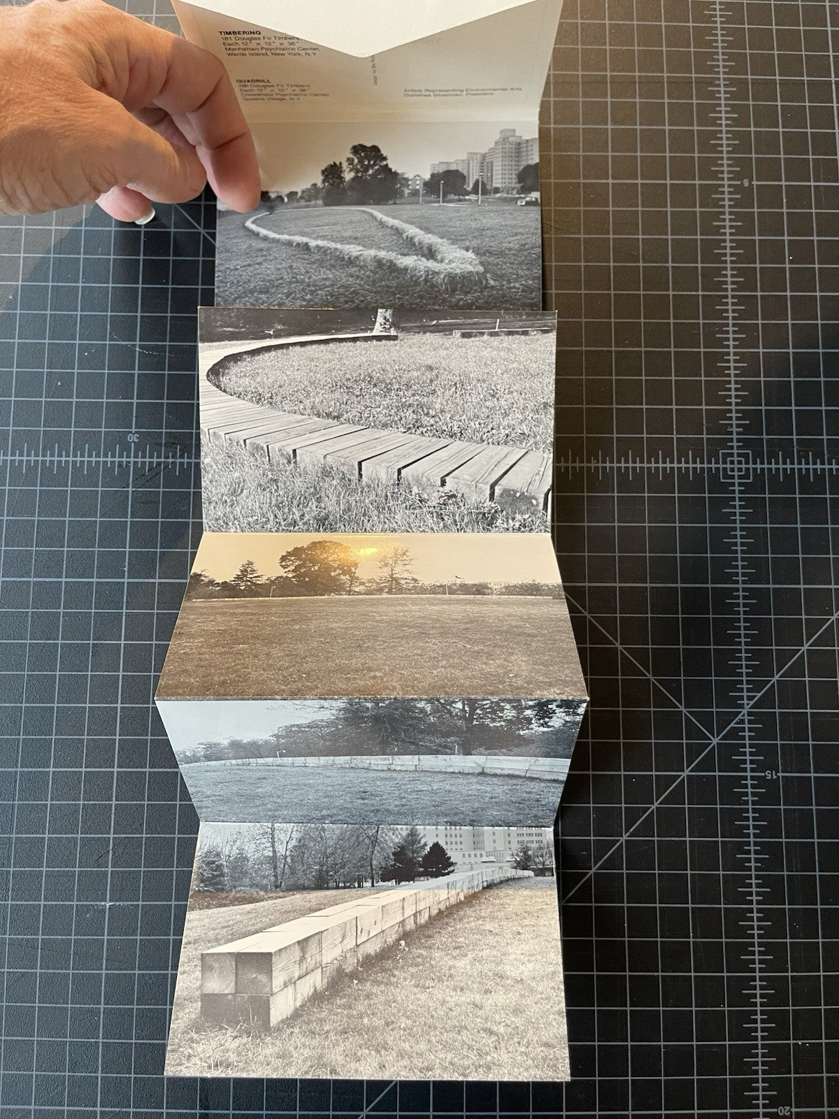 Carl Andre Three Works On Land postcard Set Rare 1979 + 8 Postcards