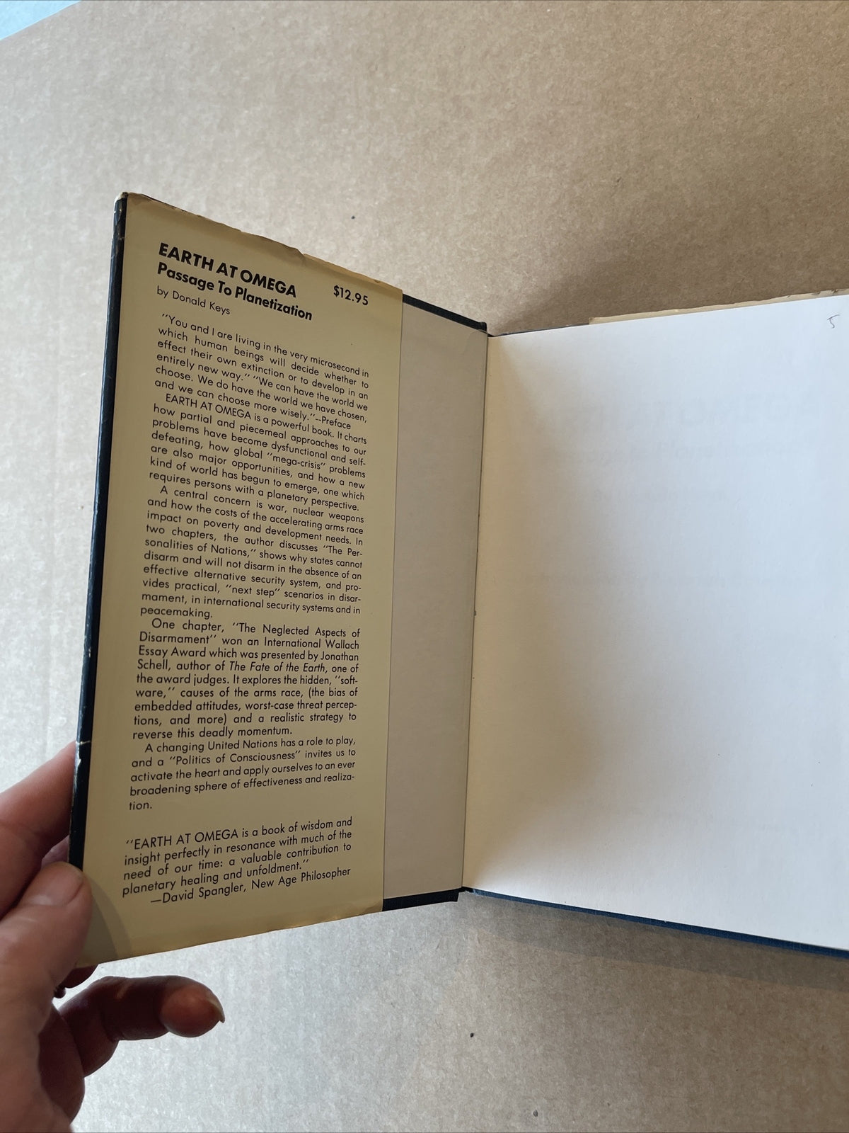 Earth at Omega: Passage to Planetization By Donald Keys Great Rare Copy
