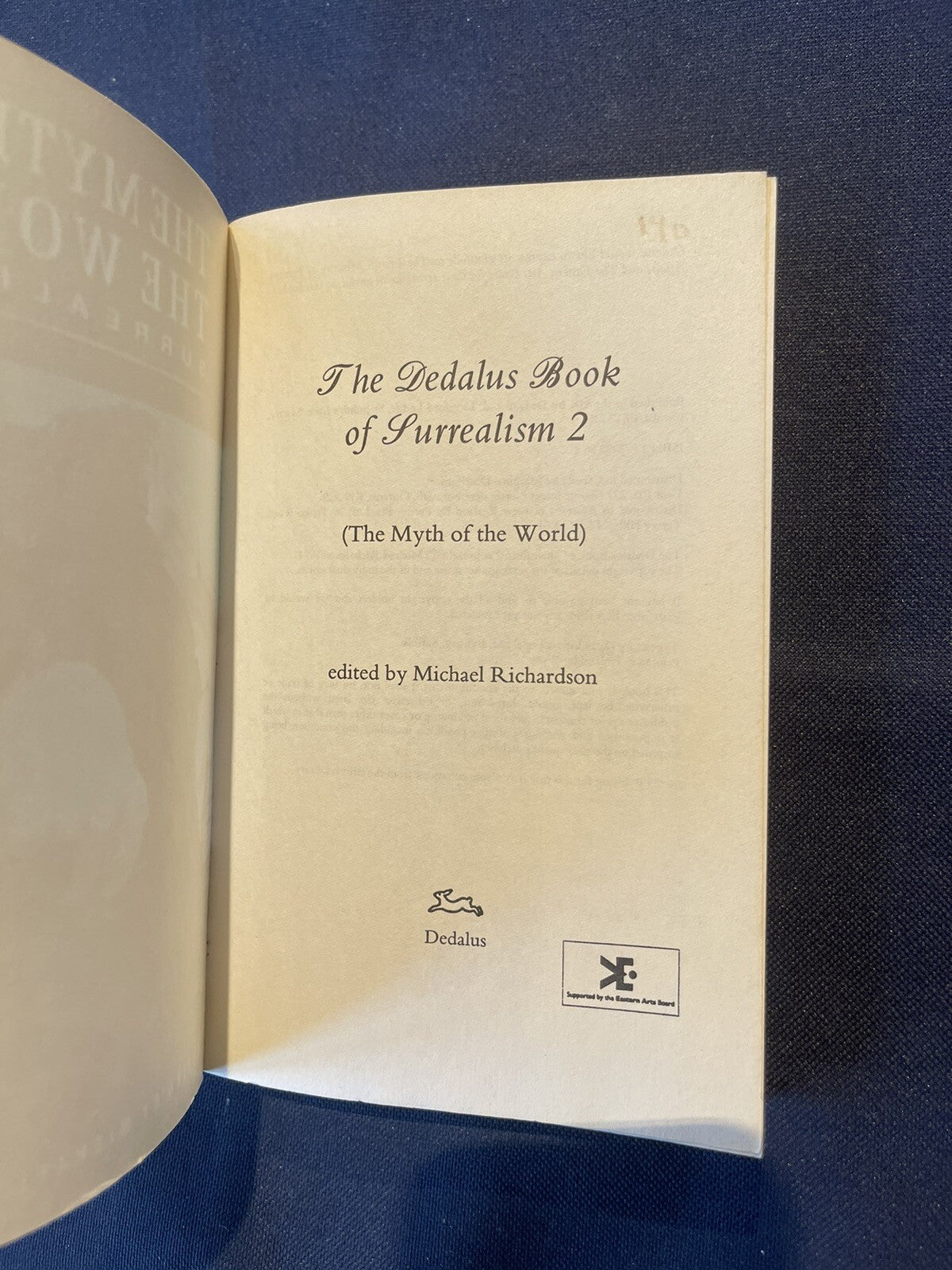 The Myth Of The World Surrealism 2 - Breton, Magritte Rare Book! 1st Ed