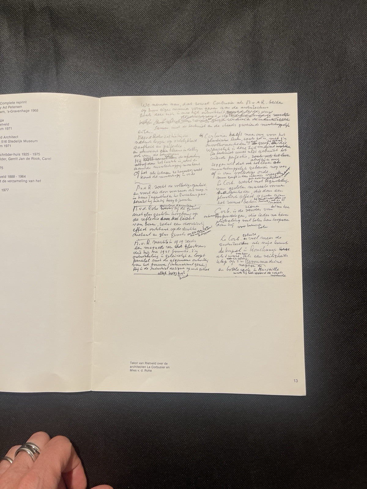 Gerrit Rietveld De Zonnehof 1980 Exhibition Catalog De Stijl