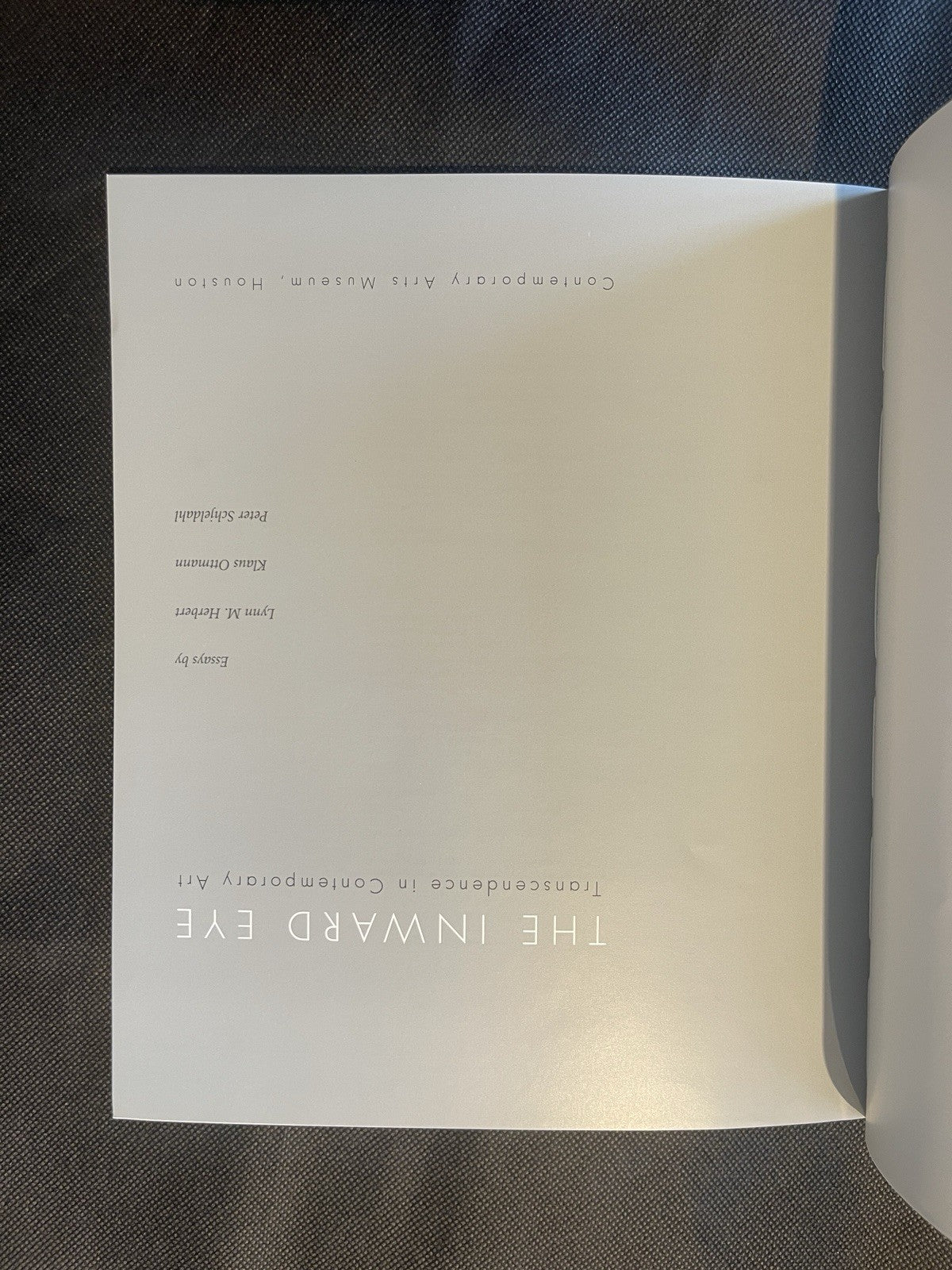 The Inward Eye: Transcendence in Contemporary Art, Herbert, Lynn M.,Schjeldahl,