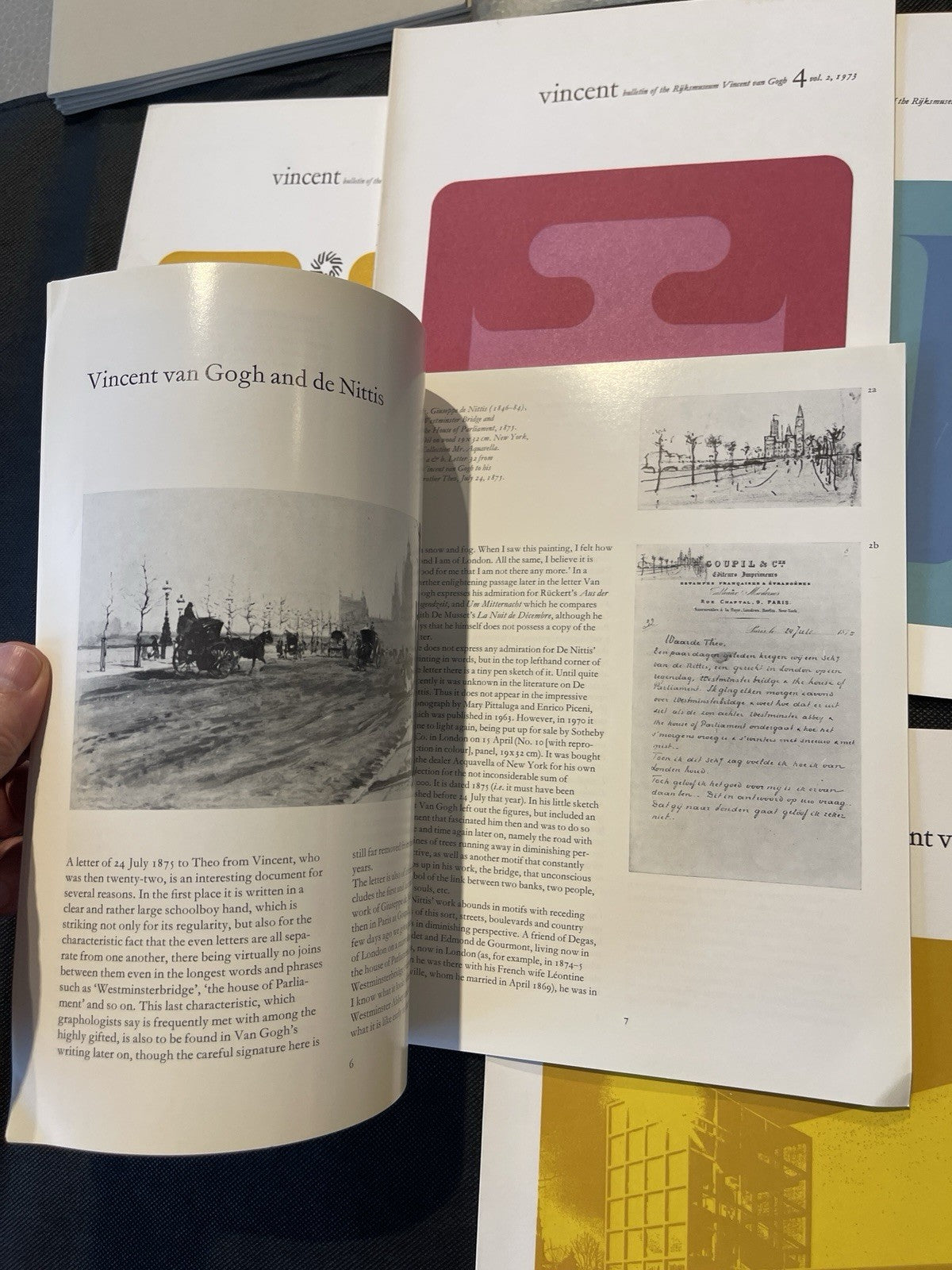 Vincent: Bulletin of the Rijksmuseum Vincent van Gogh 6 Issues 1970-74