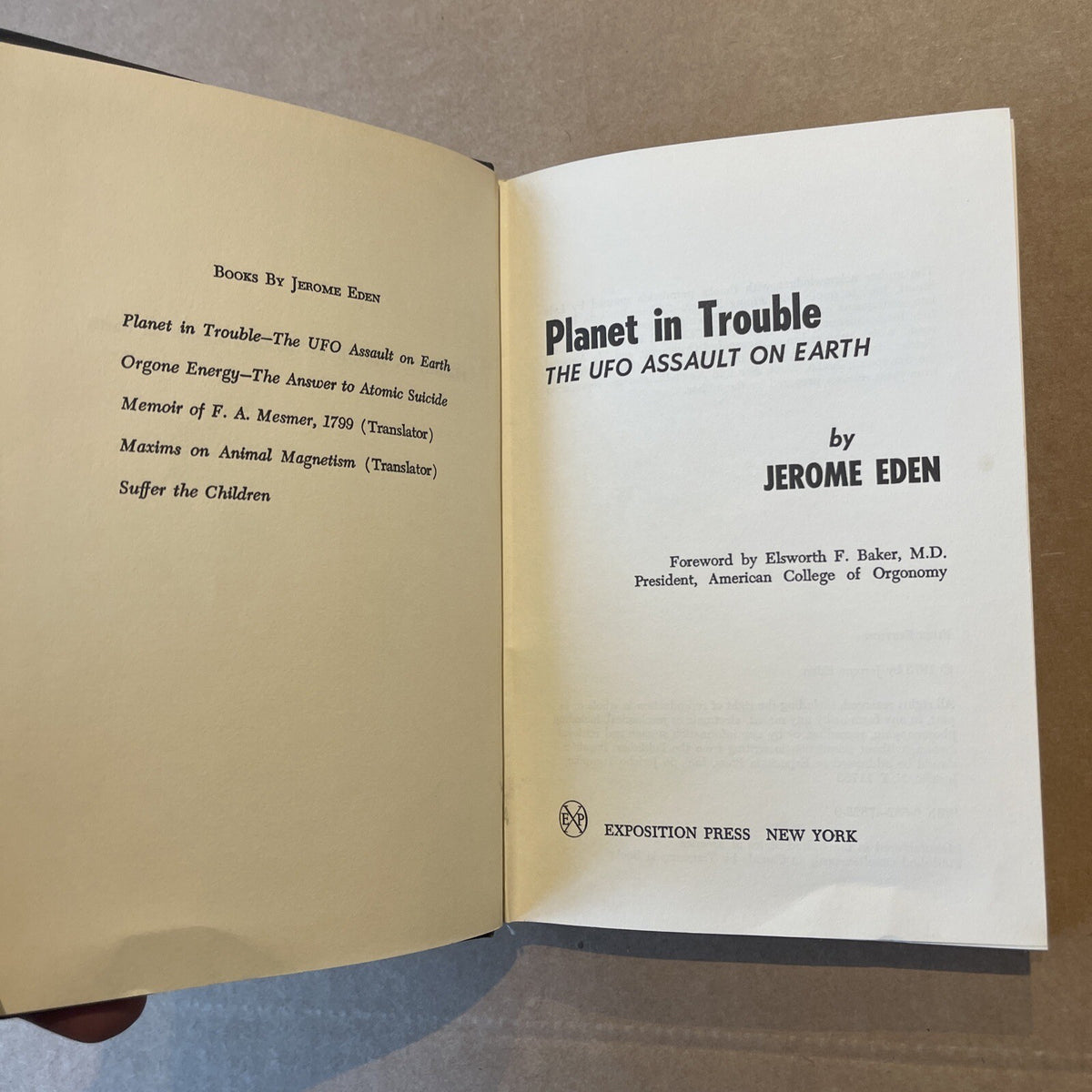 Planet in Trouble: The UFO Assault on Earth by Eden, Jerome UFO
