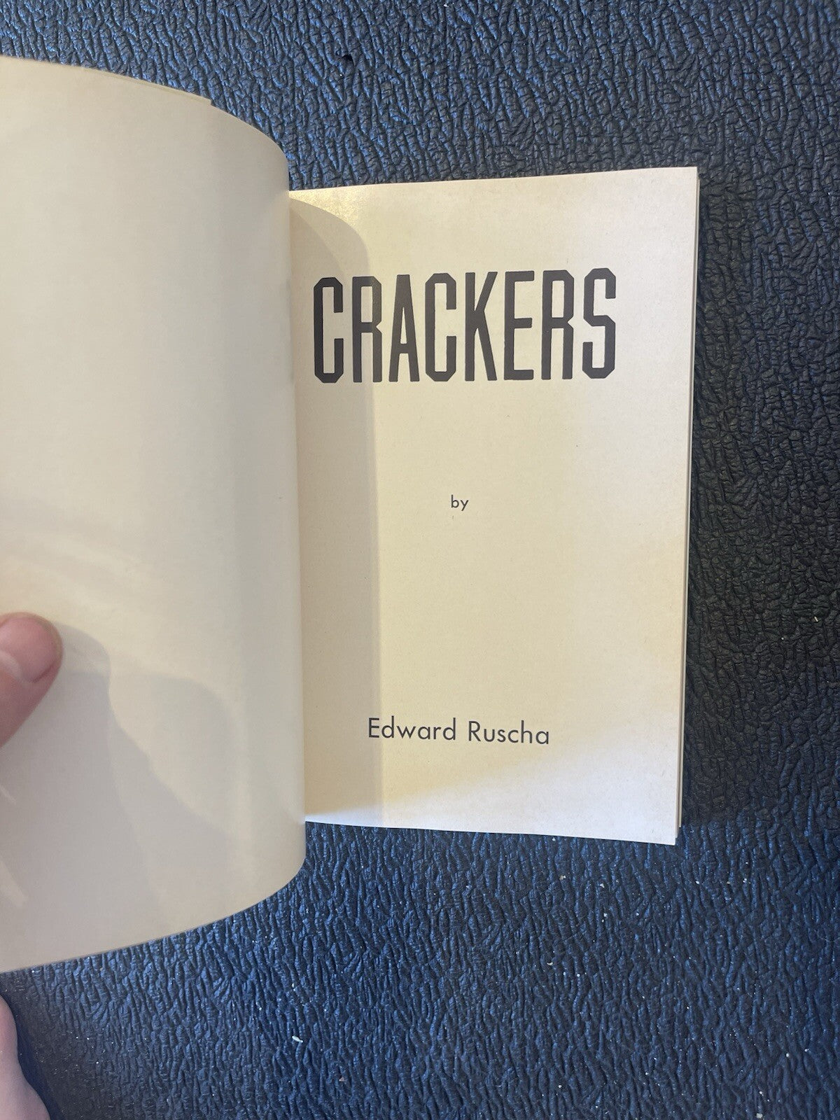 CRACKERS - FIRST EDITION BY ED RUSCHA  1969