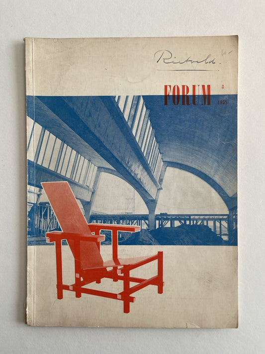 FORUM – RARE! March 1958 Dutch Architecture & Design Mag RIetveld Corbusier