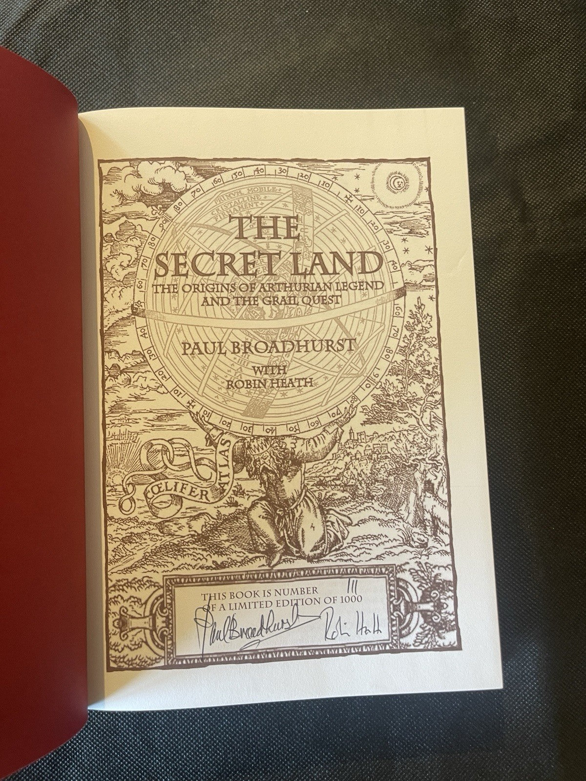 The Secret Land Arthurian Legend & Grail Quest HC Signed LE Mythos 2009