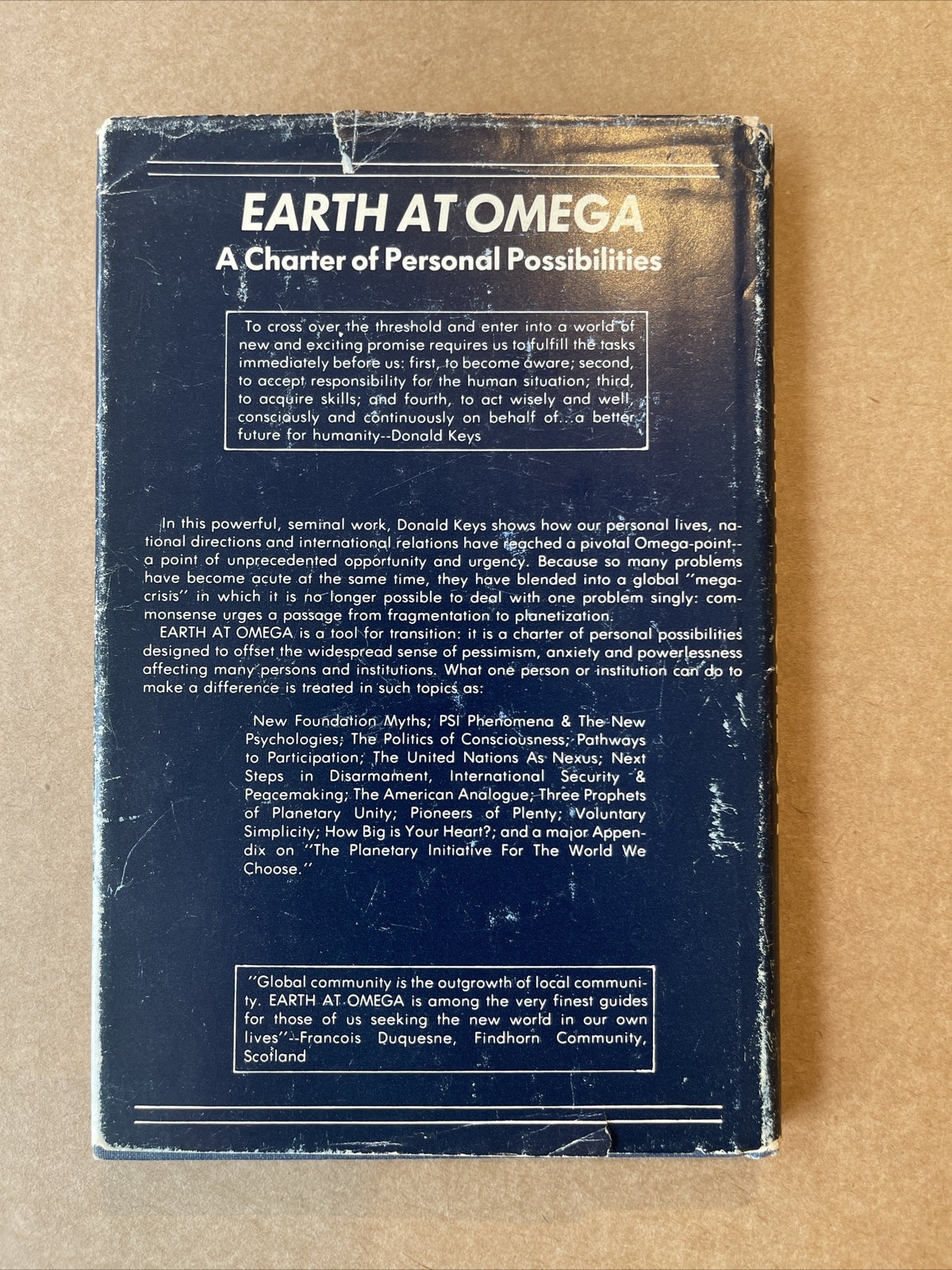 Earth at Omega: Passage to Planetization By Donald Keys Great Rare Copy
