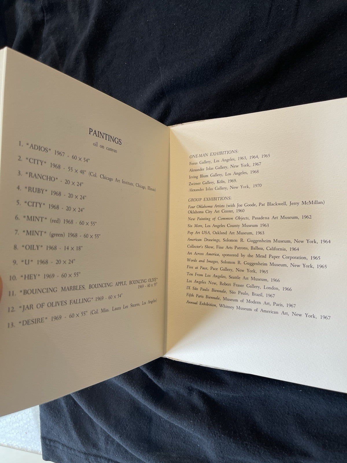 EDWARD RUSCHA - FIRST EDITION ALEXANDRE IOLAS GALLERY EXHIBITION CATALOGUE