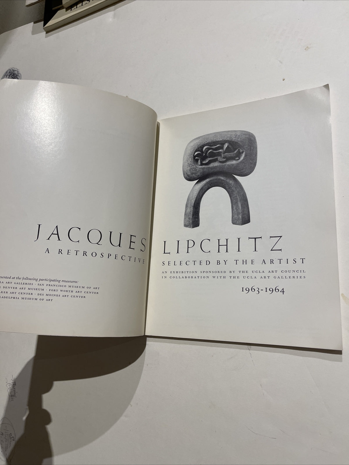 Sculptor & Painter JACQUES LIPCHITZ Retrospective Catalog 1963