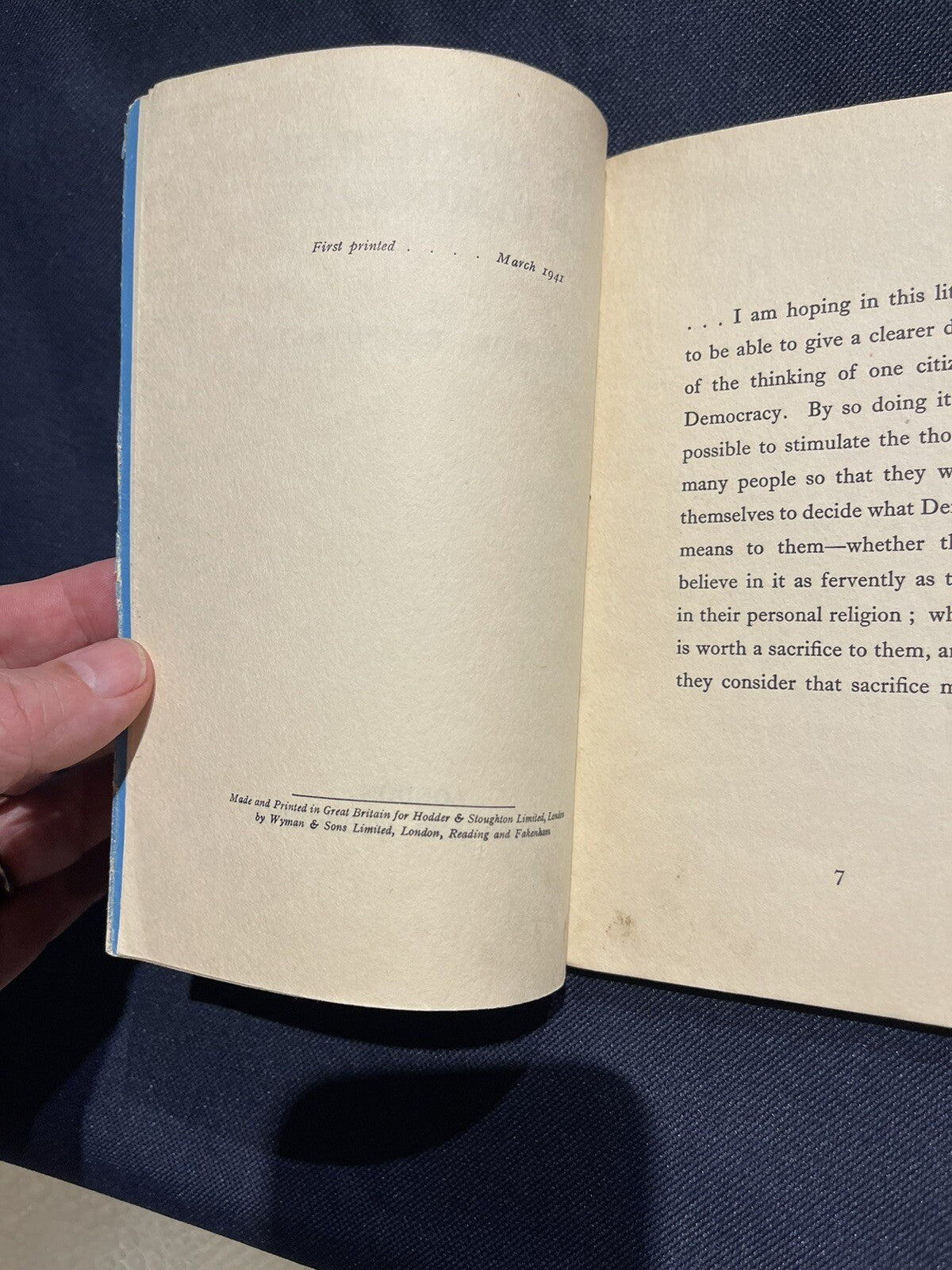 The Moral Basis Of Democracy By Eleanor Roosevelt 1st Edition 1941