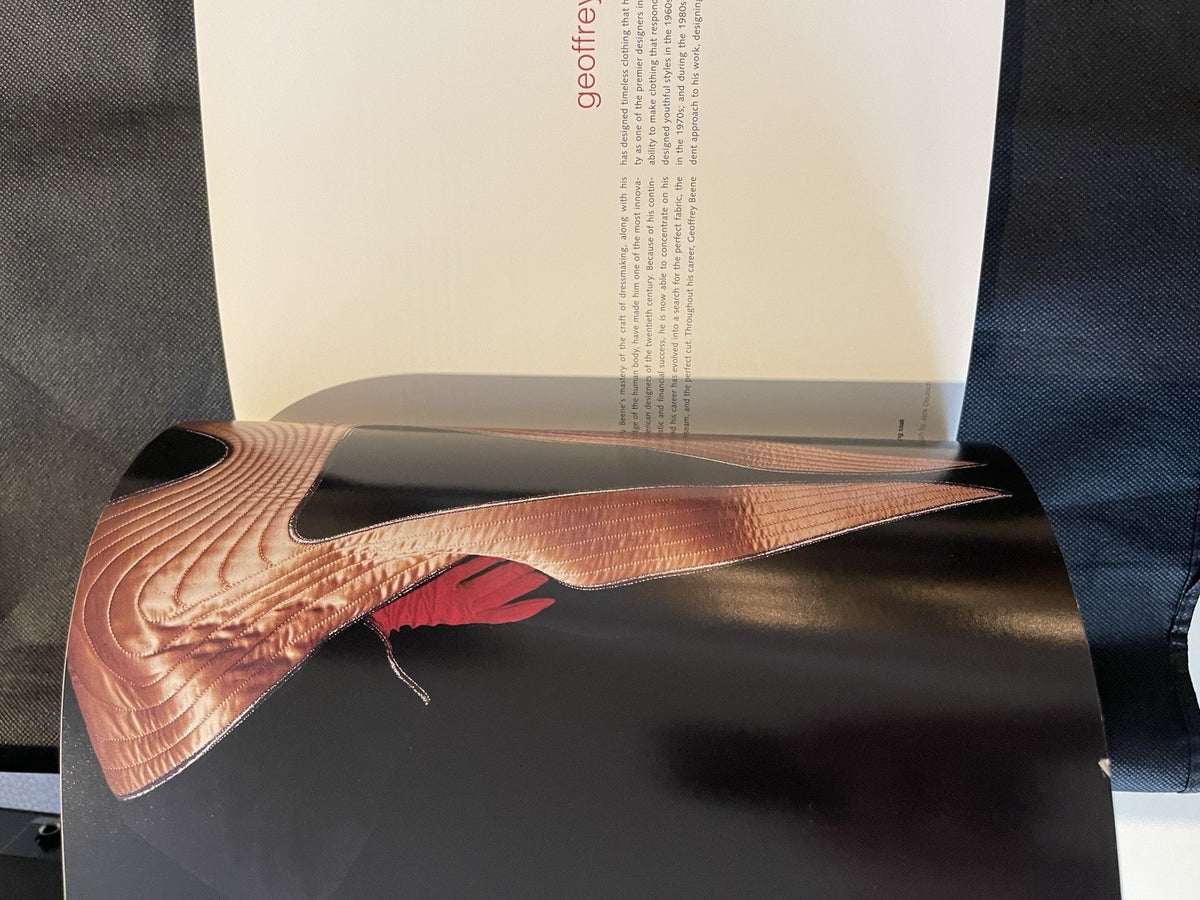 GEOFFREY BEENE autograph book Fashion Exhibition catalog 1997 signed NYC