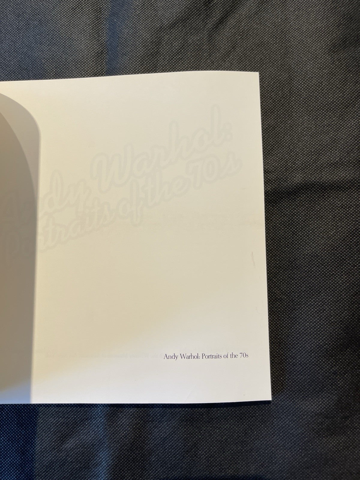 Andy Warhol: Portraits of the 70s Paperback 1st Ed 1979 Illustrated