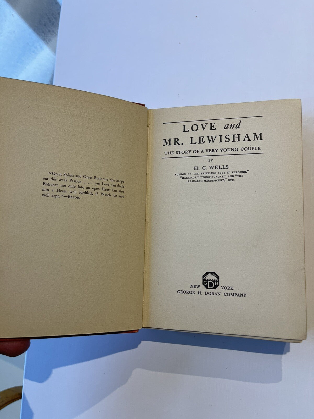 H G Wells / Love And Mr Lewisham 1st Edition 1899