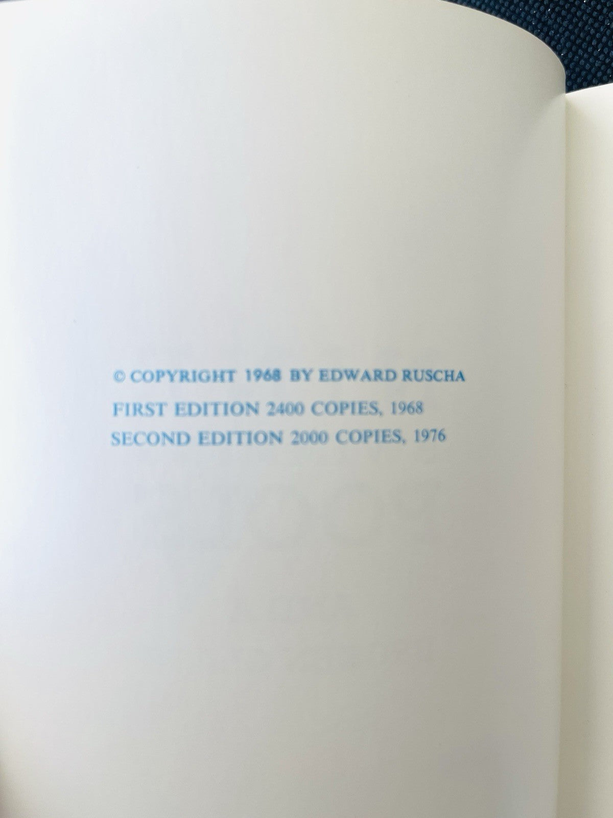 Nine Swimming Pools And a Broken Glass by Edward Ruscha 1976 2nd Ed