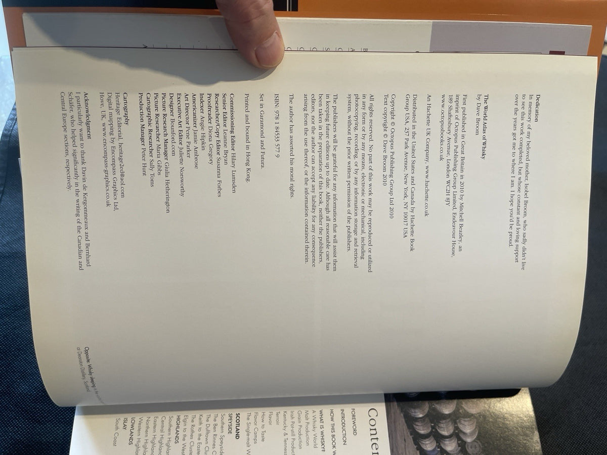 World Atlas of Whisky: 350+ Expressions & 150 Distilleries by Dave Broom HC 2010