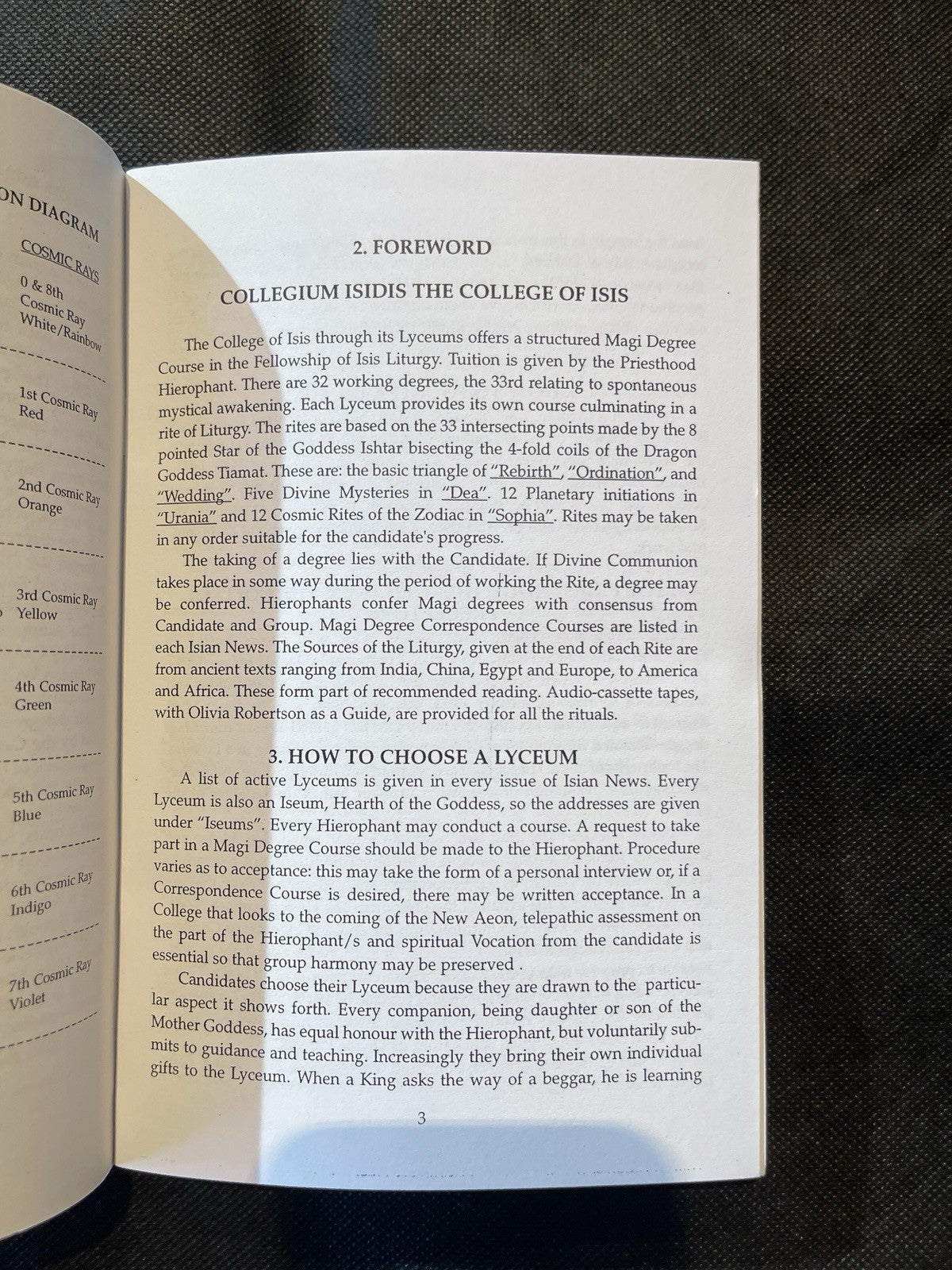 Fellowship of Isis "The College of Isis Manual" Olivia Robertson Signed 1st Ed.