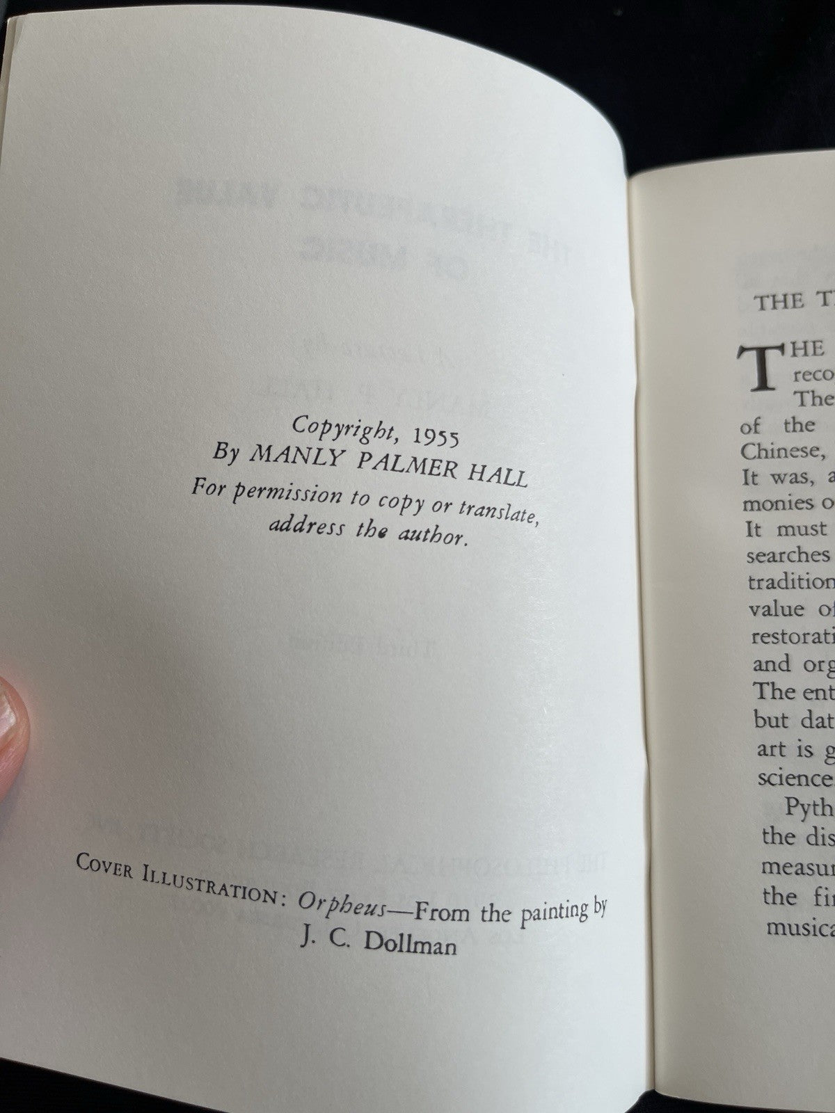 Manly P Hall Therapeutic Value of Music Esoteric Sound Healing PRS
