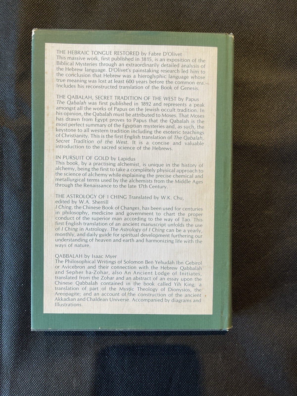 Thomas Taylor The Theoretic Arithmetic of the Pythagoreans HC 1972 Inscribed