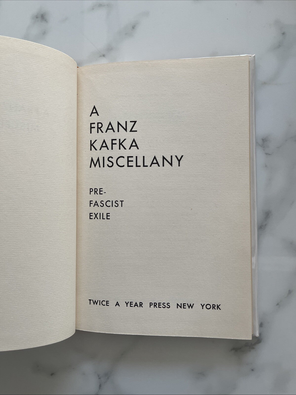 A FRANZ KAFKA MISCELLANY Norman, Dorothy S. 1946 Second Edition