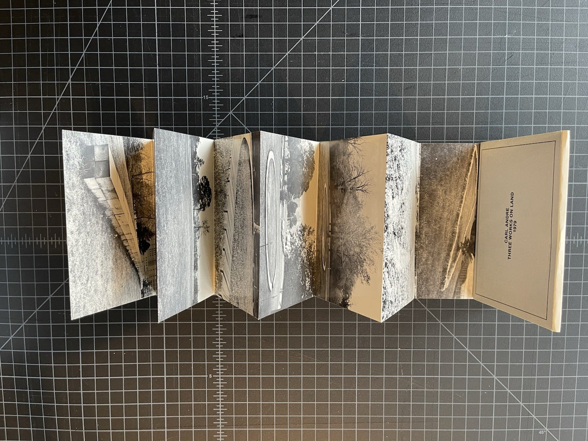 Carl Andre Three Works On Land postcard Set Rare 1979 + 8 Postcards
