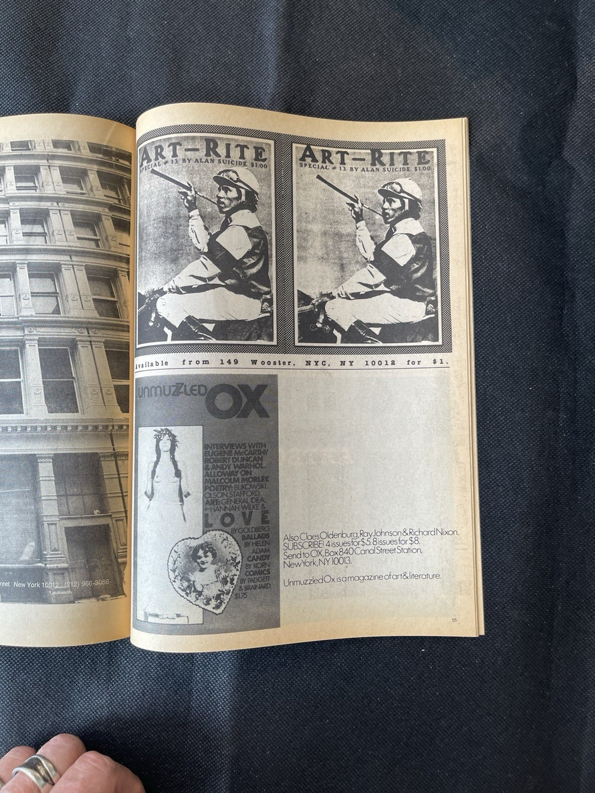 Art-Rite Magazine Issue 14 (Winter 1976/77) Cover by Carl Andre