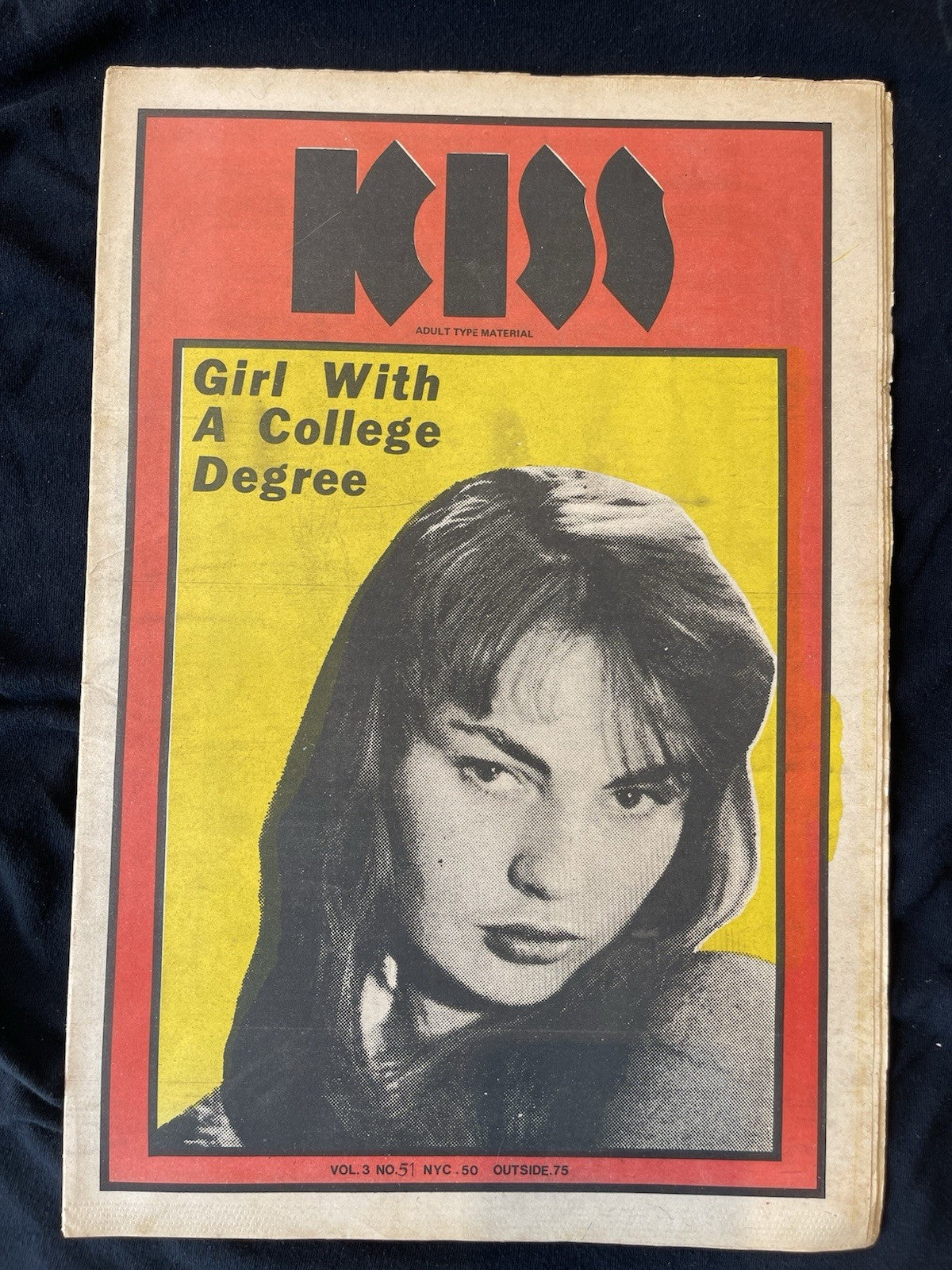 RARE 1971 UNDERGROUND Newspaper, "KISS", EAST VILLAGE OTHER, Vol 3, No 5