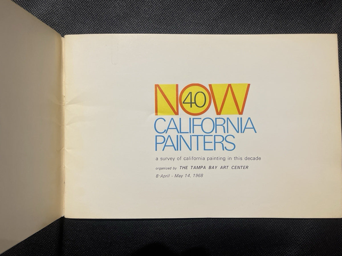 NOW 40 California Painters (1968)  – Edward Ruscha Rare Ex Cat. ED Of 2000