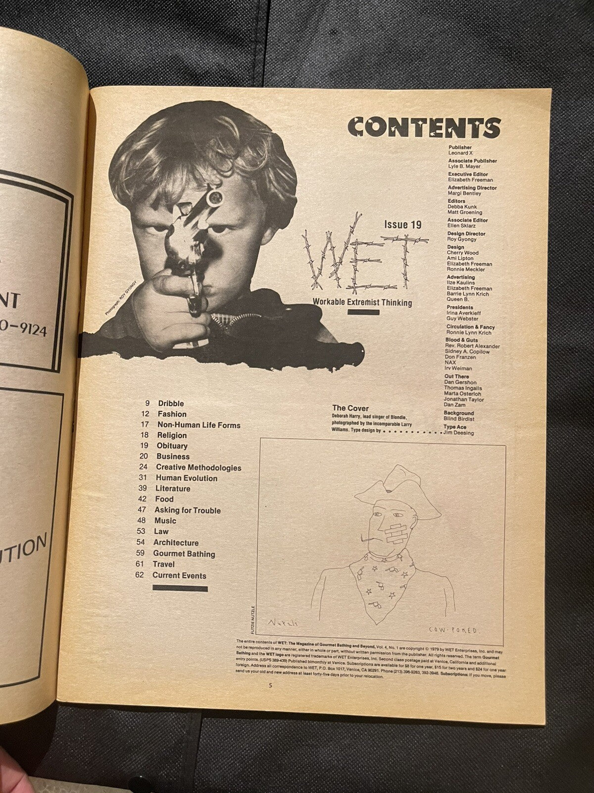 WET (Workable Extremist Thinking) Issue 19 July/Aug 1979 Blondie VG