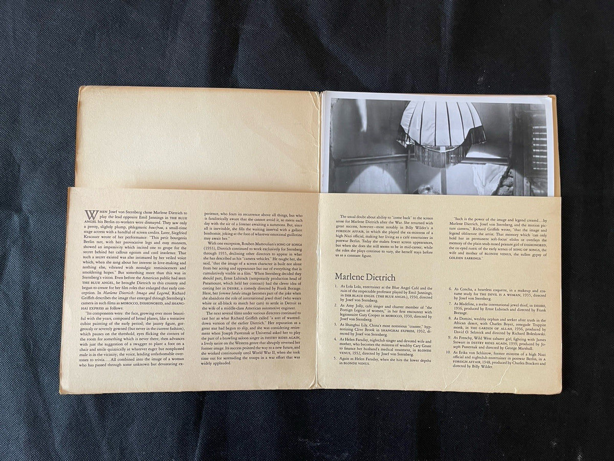 Marlene Dietrich – Ten Stills (1965) | MoMA Film Library Portfolio