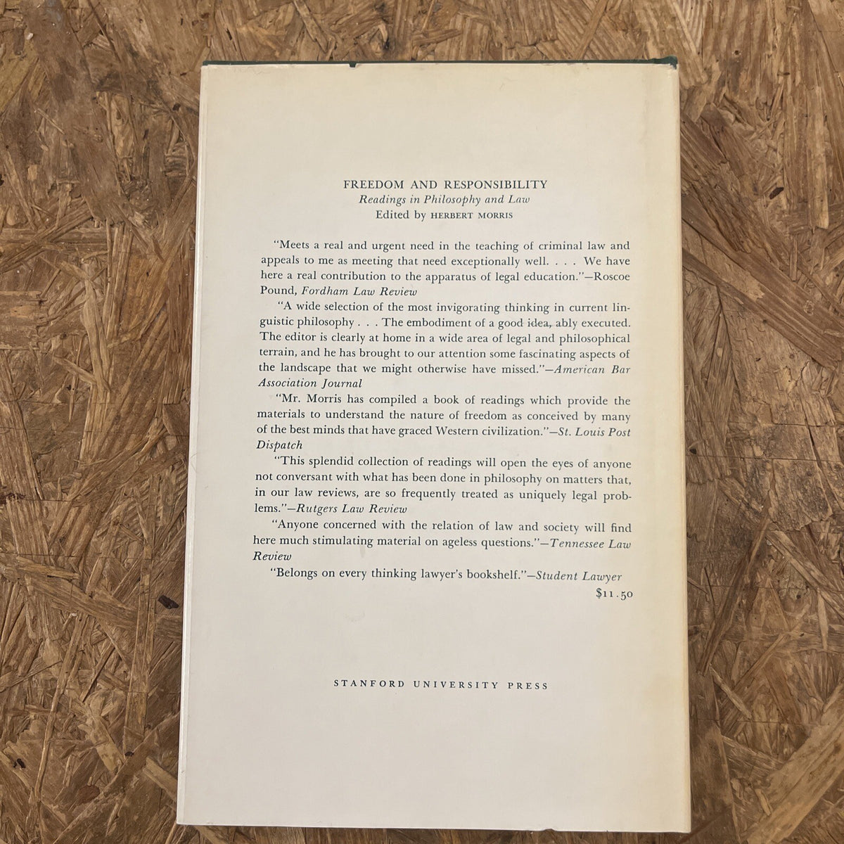 Law Liberty And Morality H L S Hart 1969 Stanford Ed.