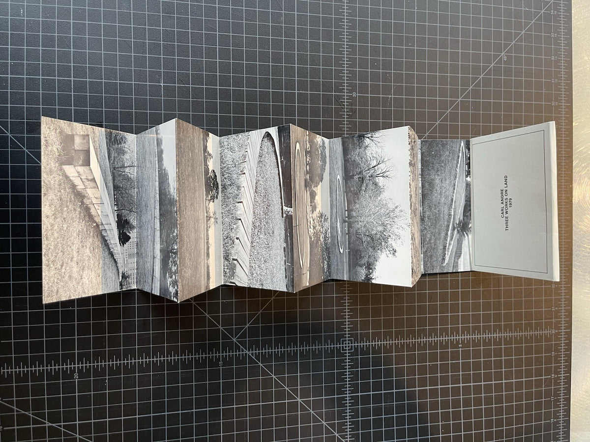 Carl Andre Three Works On Land postcard Set Rare 1979 + 8 Postcards