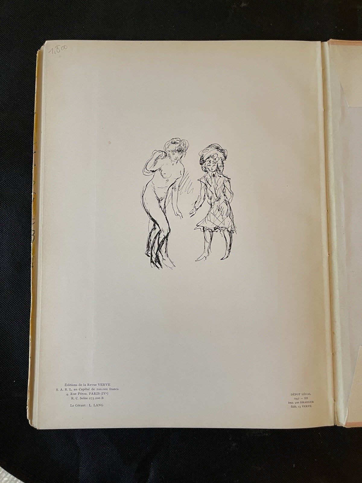 VERVE Vol. V No. 17–18 | Bonnard “Le Bouquet de Roses” | Hand-Decorated Cover