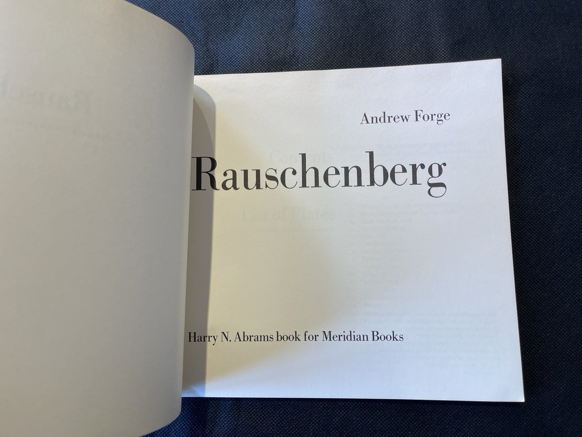 Rauschenberg by Andrew Forge Abrams/Meridian Modern Artists