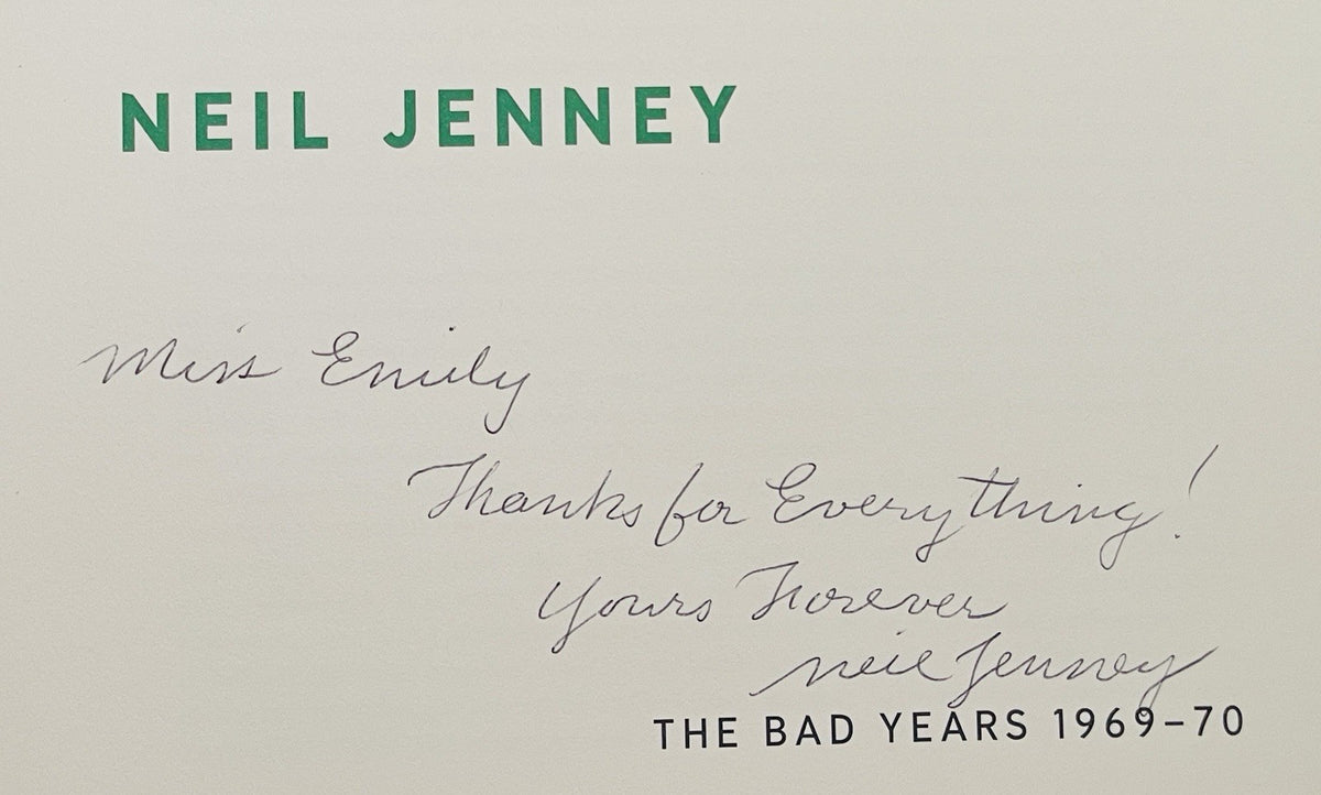 BAD YEARS, THE By Paul Gardner & Neil Gagosian Gallery Jenney - SIGNED HC FIne