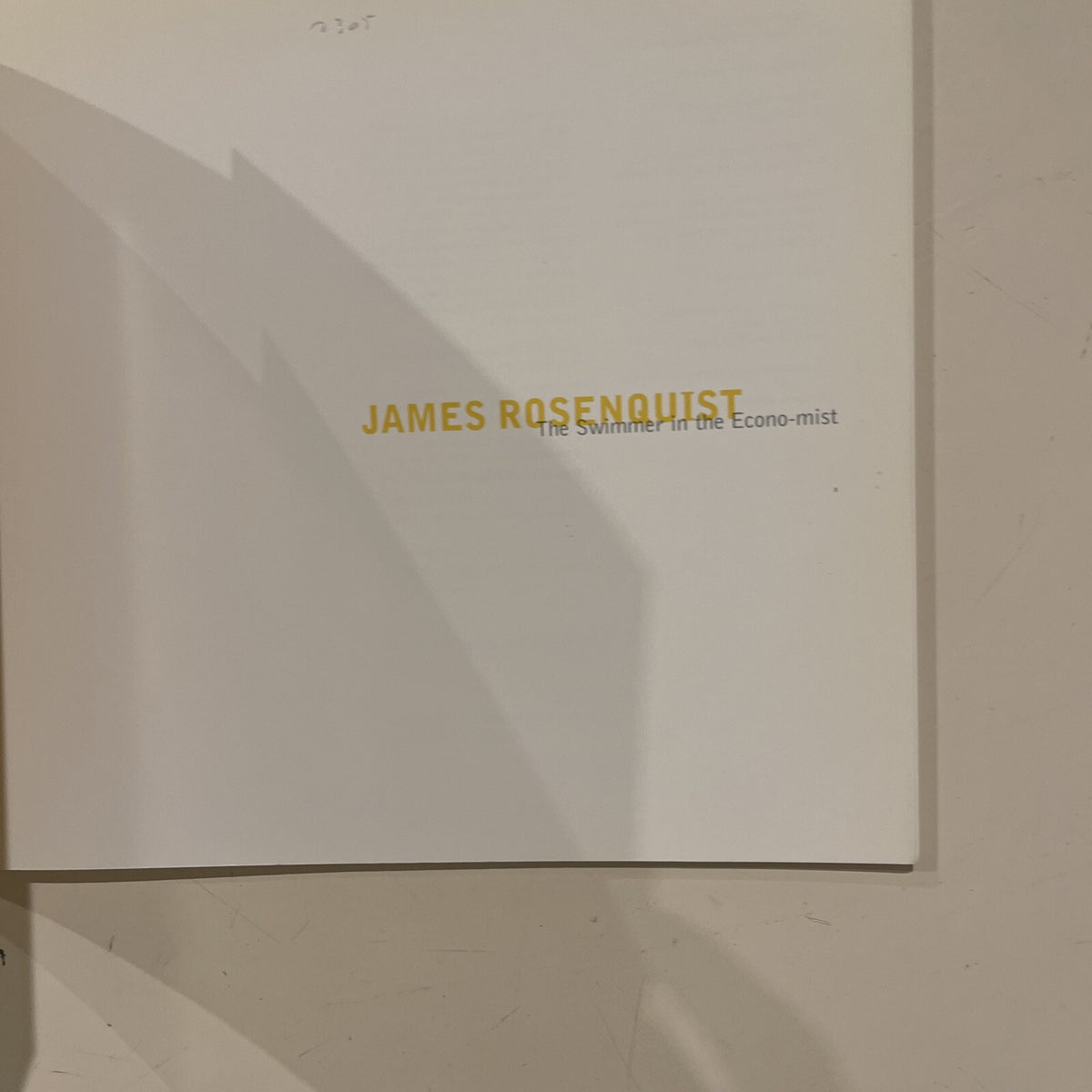 James Rosenquist The Summer In The Economy-mist Catalogue Deutsche Guggenheim 98