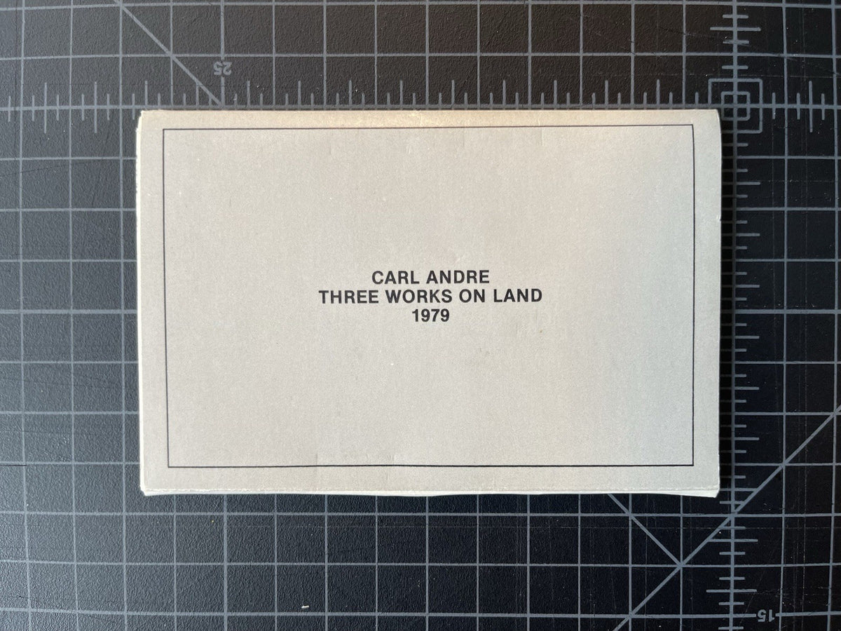 Carl Andre Three Works On Land postcard Set Rare 1979 + 8 Postcards